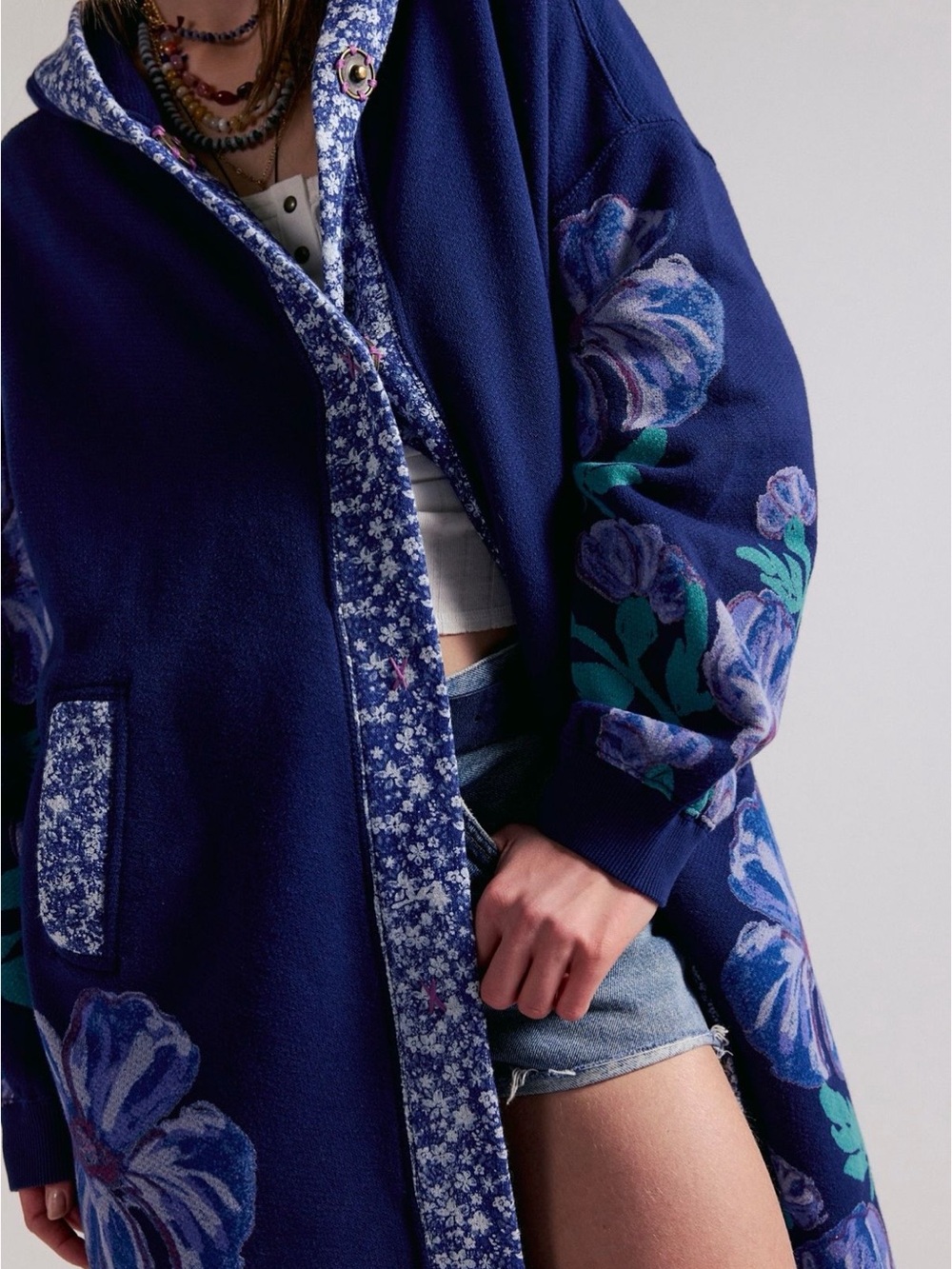 #FreePeople Super Bloom Cardi Night Combo - Picture 4 of 7